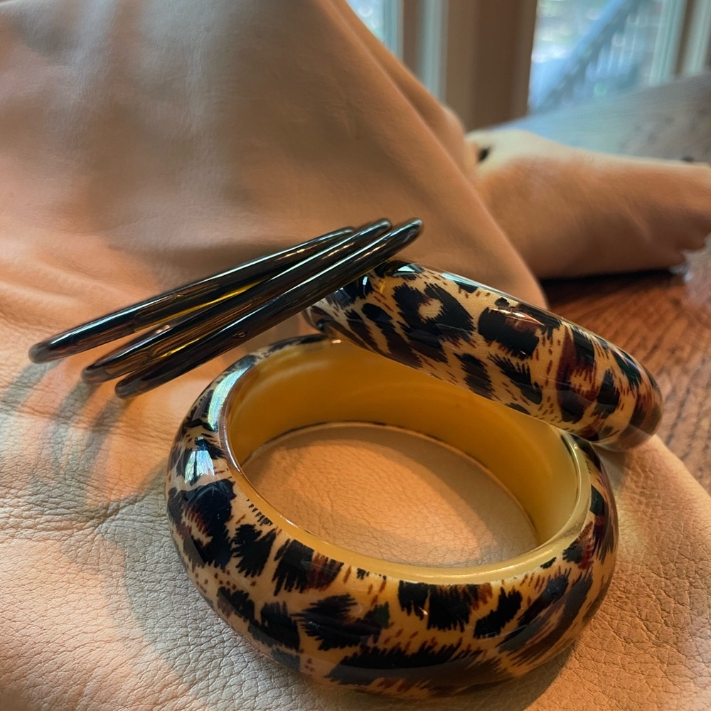 MCM Lucite Bangle Set